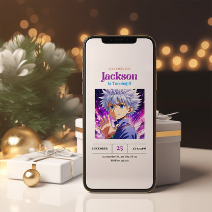 Hunter x Hunter Birthday Invitation Template - CreativeRino