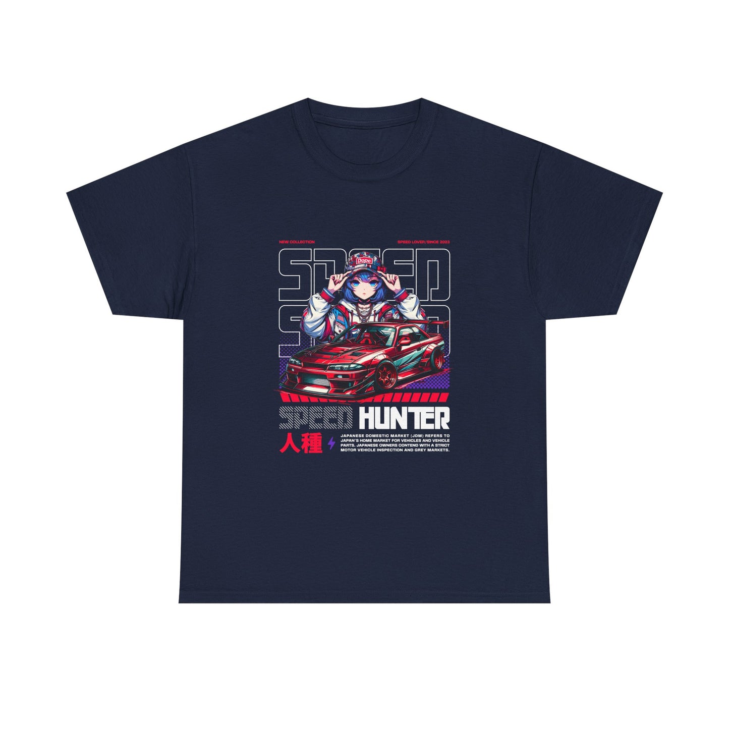 Speed Hunter Unisex Heavy Cotton Tee - Perfect T-shirt for Car Enthusiasts - CreativeRino