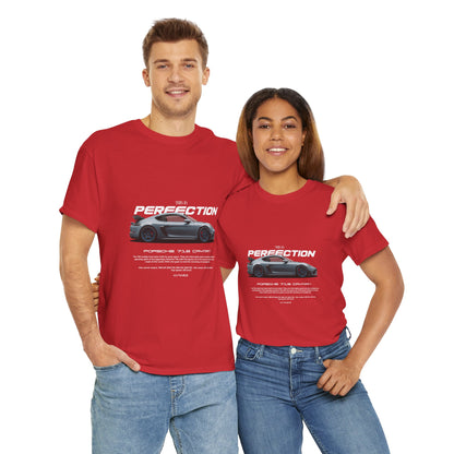 Porsche 718 Cayman Racer's Dream Unisex Heavy Cotton Tee - Perfect T-shirt Gift for Car Enthusiasts - CreativeRino