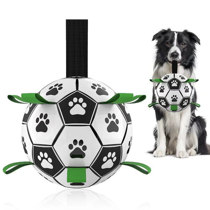 Interactive Dog Soccer Ball: Inflatable Outdoor Training Toy for Medium & Large Dogs CreativeRino