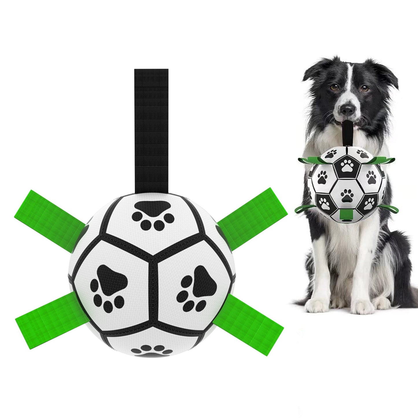 Interactive Dog Soccer Ball: Inflatable Outdoor Training Toy for Medium & Large Dogs CreativeRino