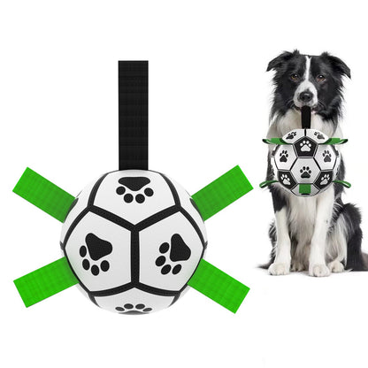 Interactive Dog Soccer Ball: Inflatable Outdoor Training Toy for Medium & Large Dogs CreativeRino