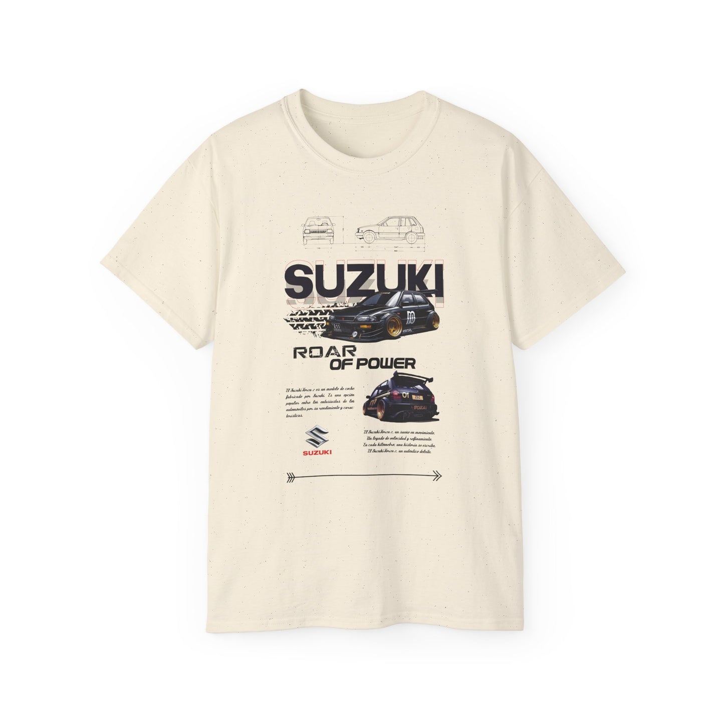 Suzuki Roar of Power Unisex Ultra Cotton Tee - Perfect T-shirt for Car Enthusiasts - CreativeRino
