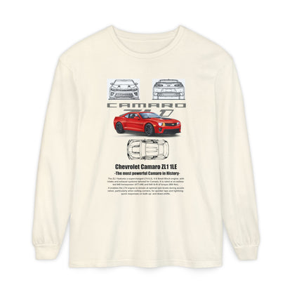 Chevrolet Camaro Long Sleeve T-Shirt for Car Enthusiasts - CreativeRino