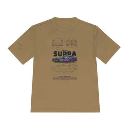 Toyota Supra Unisex Moisture Wicking Tee -  Perfect for Car Enthusiasts - CreativeRino