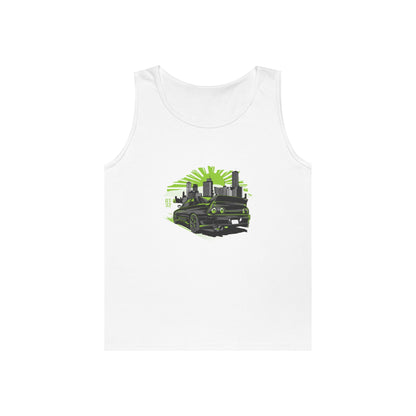 Urban Adventure Unisex Heavy Cotton Tank Top - Retro Car Design - CreativeRino