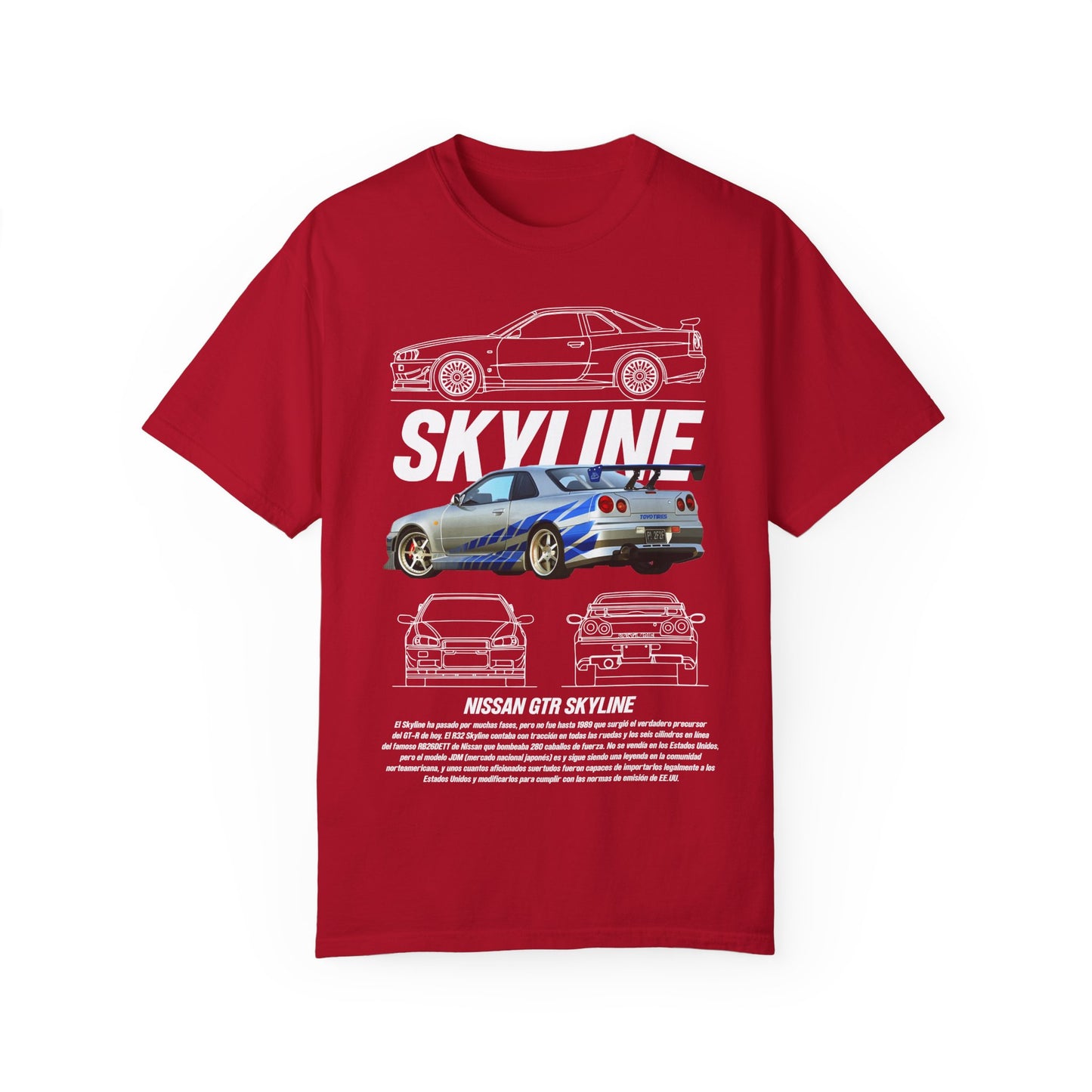 Nissan GTR Skyline Unisex  T-Shirt - Perfect T-shirt for Car Enthusiasts - CreativeRino