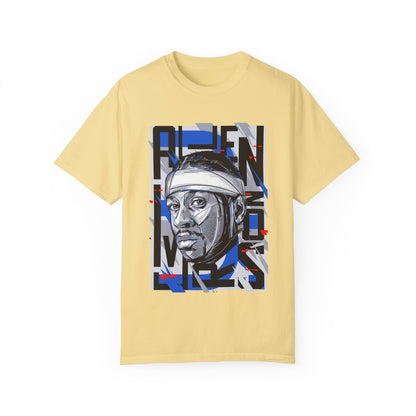 Allen Iverson Unisex Garment-Dyed T-shirt with Graphic Design | Perfect Tee for Sports Fans & Streetwear Enthusiasts - CreativeRino