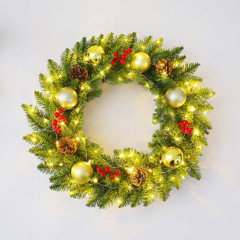 Multi-Size Christmas Rattan Wreath (30-60cm) | Door & Window Holiday Scene Decoration eprolo