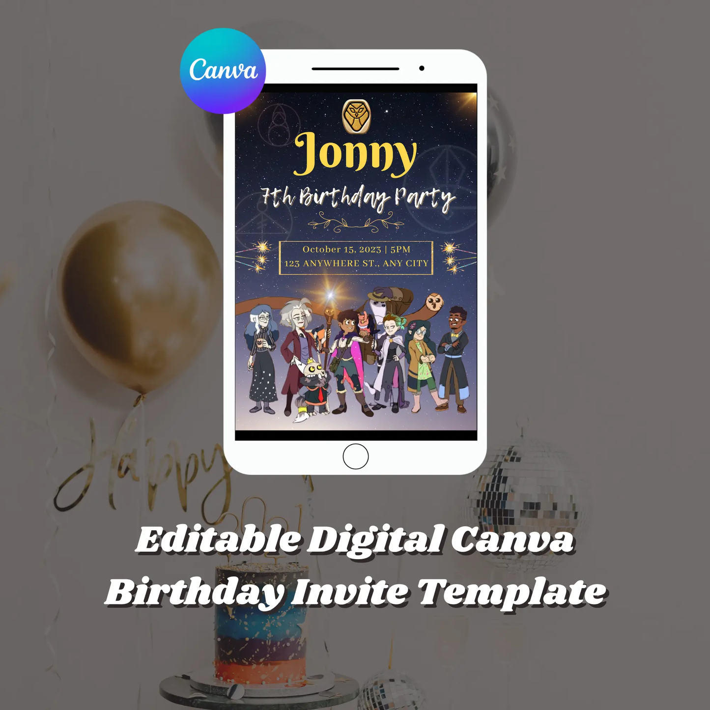 The Owl House Birthday Invitation Template - CreativeRino