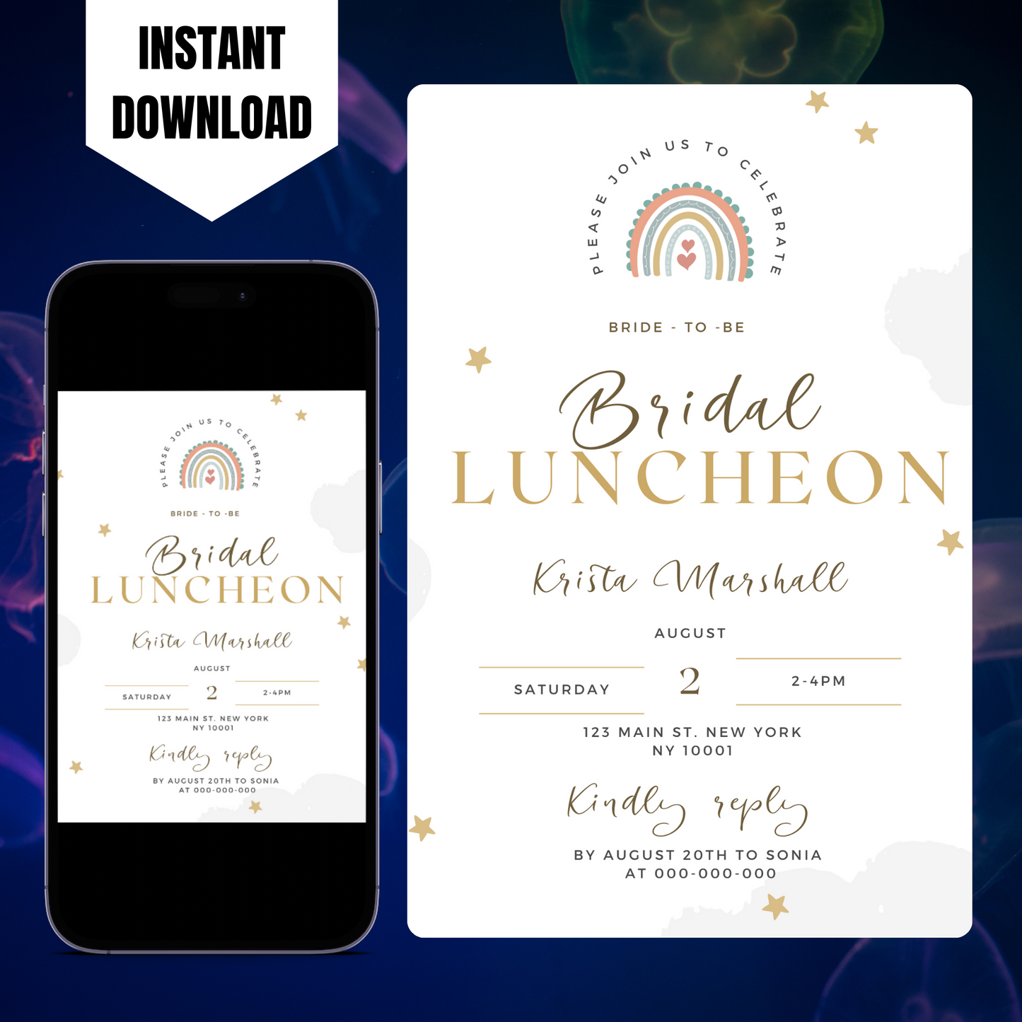 Bridal Luncheon Invitation Template