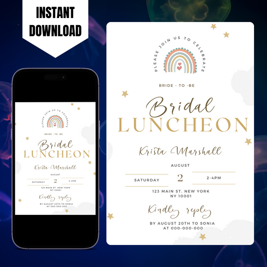 Bridal Luncheon Invitation Template