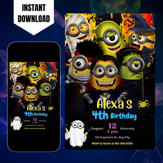 Minions Birthday Invitation Template