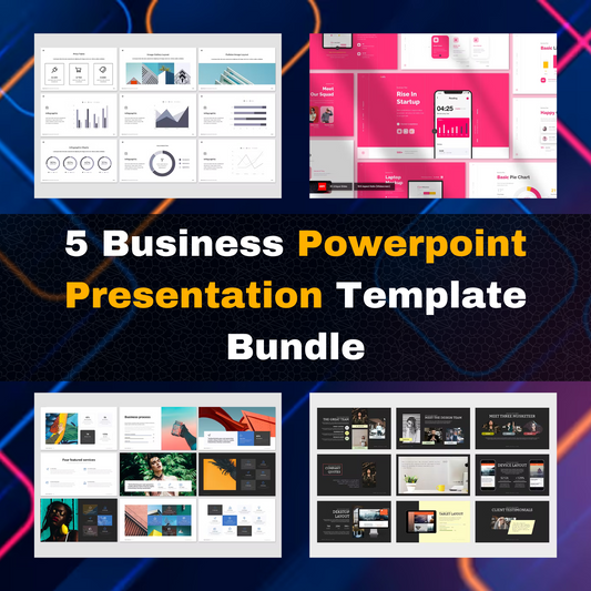 5 Business Powerpoint Presentation Template Bundle