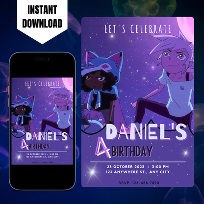 Kipo and the Age of Wonderbeasts Birthday Invitation Template CreativeRino