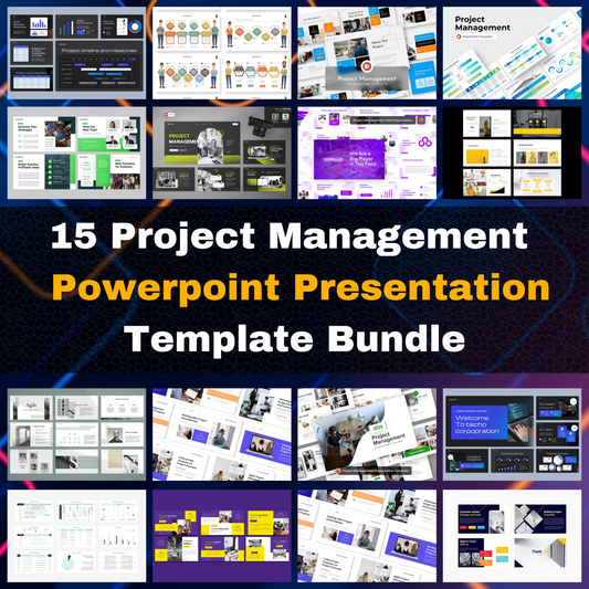 15 Project Management Powerpoint Presentation Template Bundle