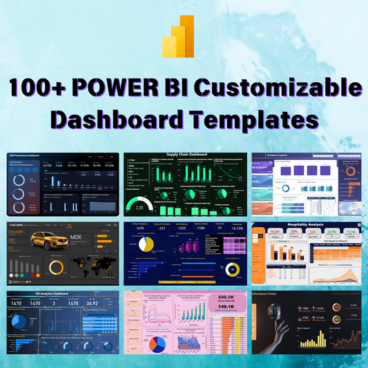 100+ Power BI Dashboard Template Bundle