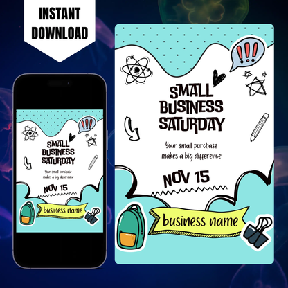 Small Business Saturday Invitation Flyer Template CreativeRino