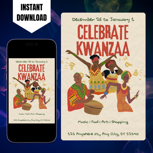 Celebrate Kwanzaa Invitation Template