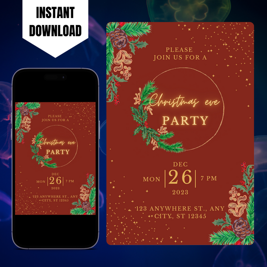 Christmas Eve Party Invitation Template