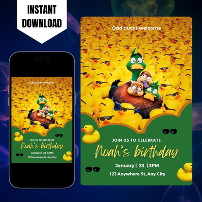 Migration Birthday Invitation Template CreativeRino