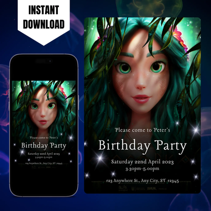 Mavka The Forest Song Birthday Invitation Template CreativeRino