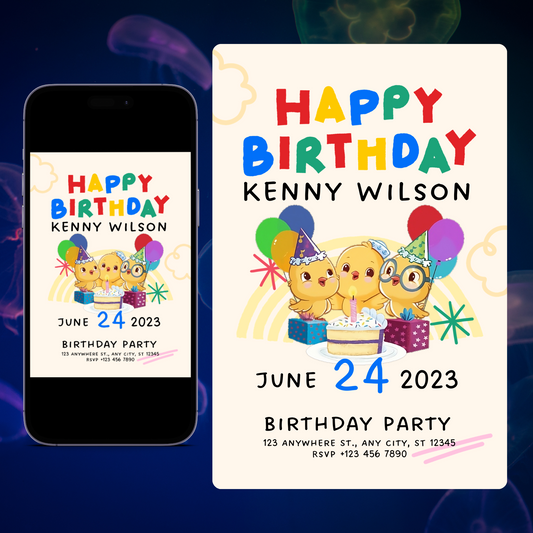 Canticos Birthday Party Invitation Template