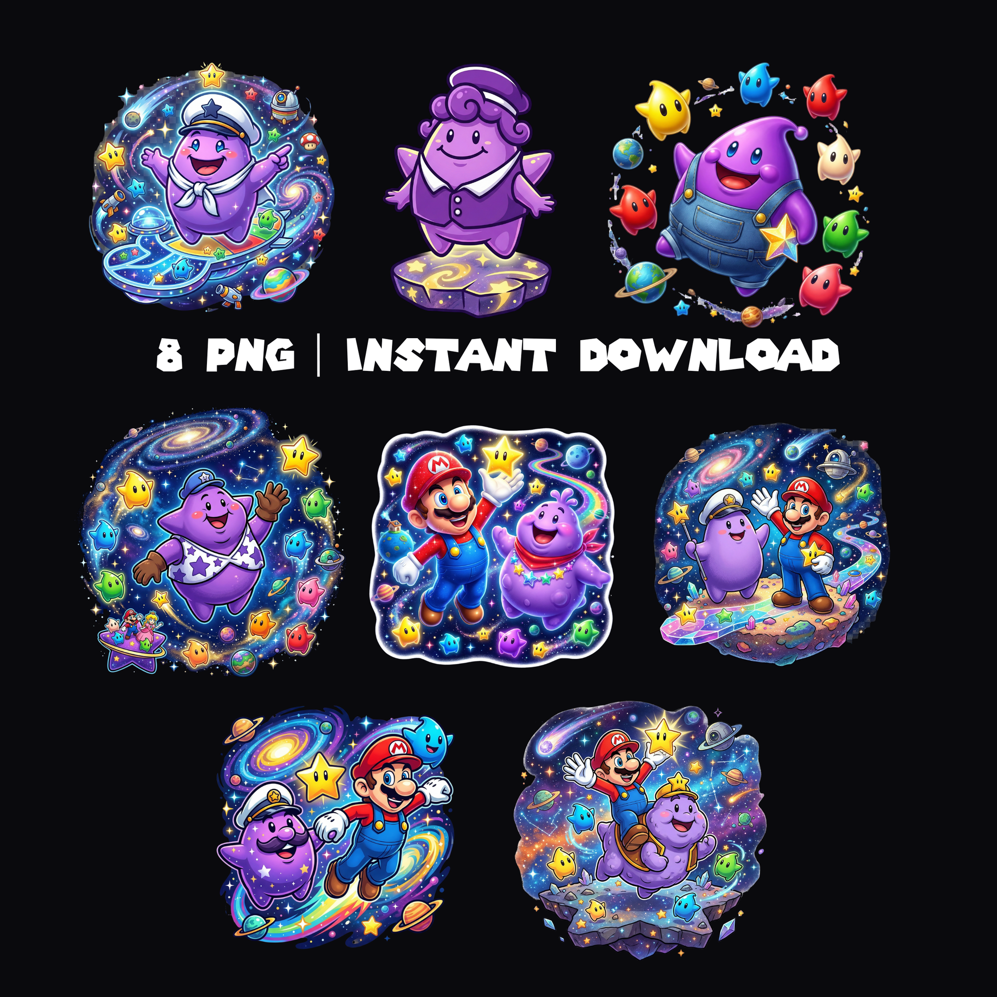 Lubba PNG - Super Mario Galaxy PNG | Mario Space Theme Clipart CreativeRino