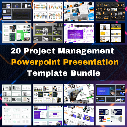 20 Project Management Powerpoint Presentation Template Bundle CreativeRino