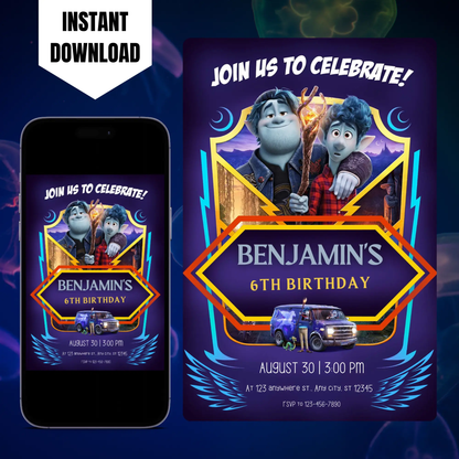 Onward Birthday Invitation Template CreativeRino