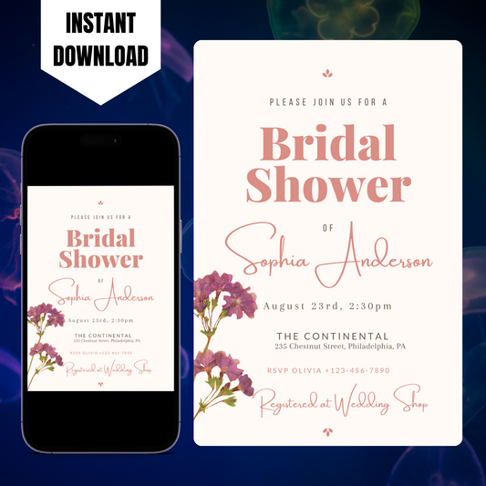 Bridal Shower Invitation Template