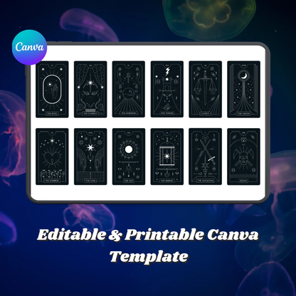 15 Tarot cards PNG Template Bundle - CreativeRino