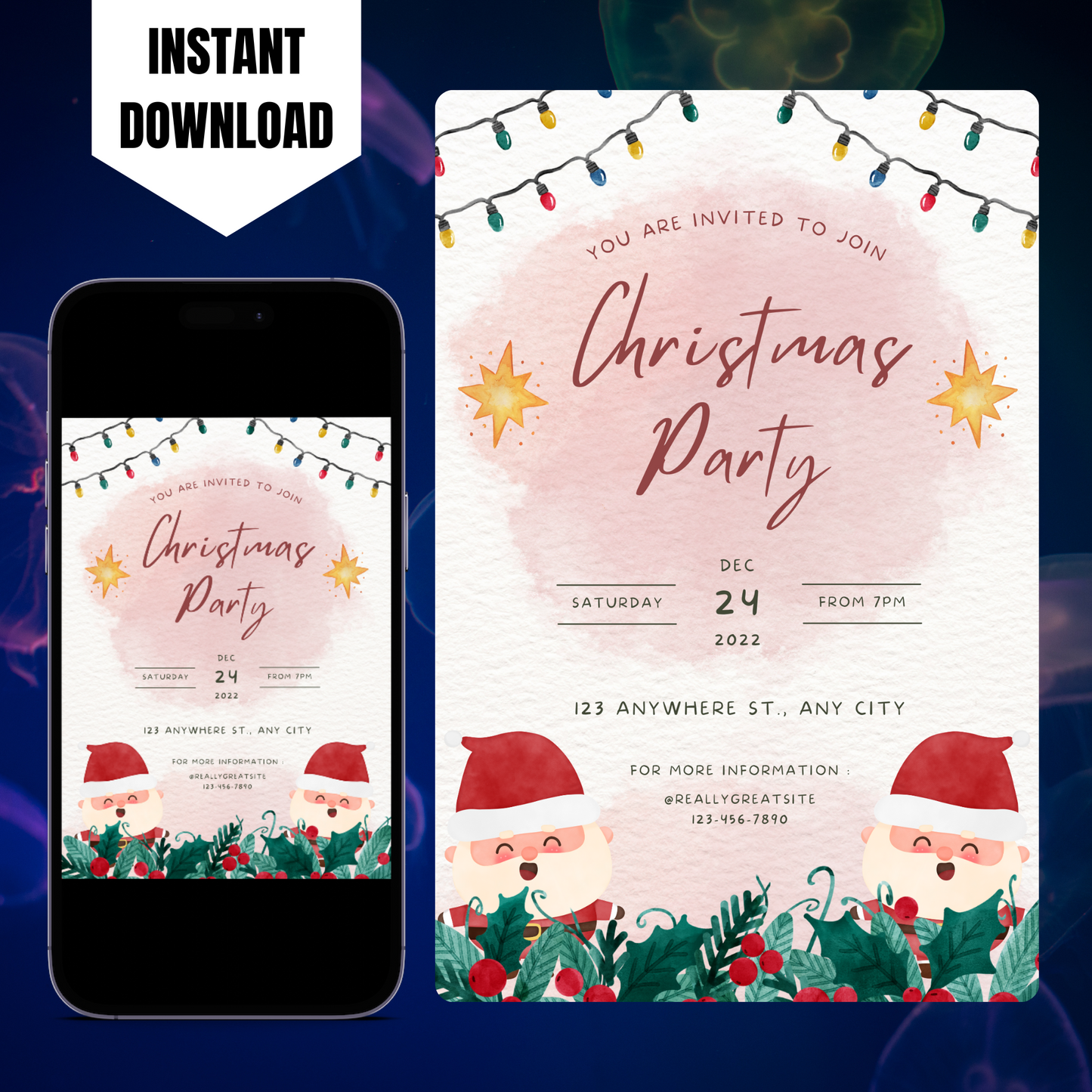 Christmas Party Invitation Template