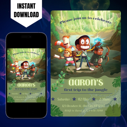 Craig Creek Birthday Invitation Template CreativeRino