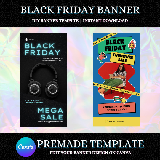 Black Friday Website Banner Template