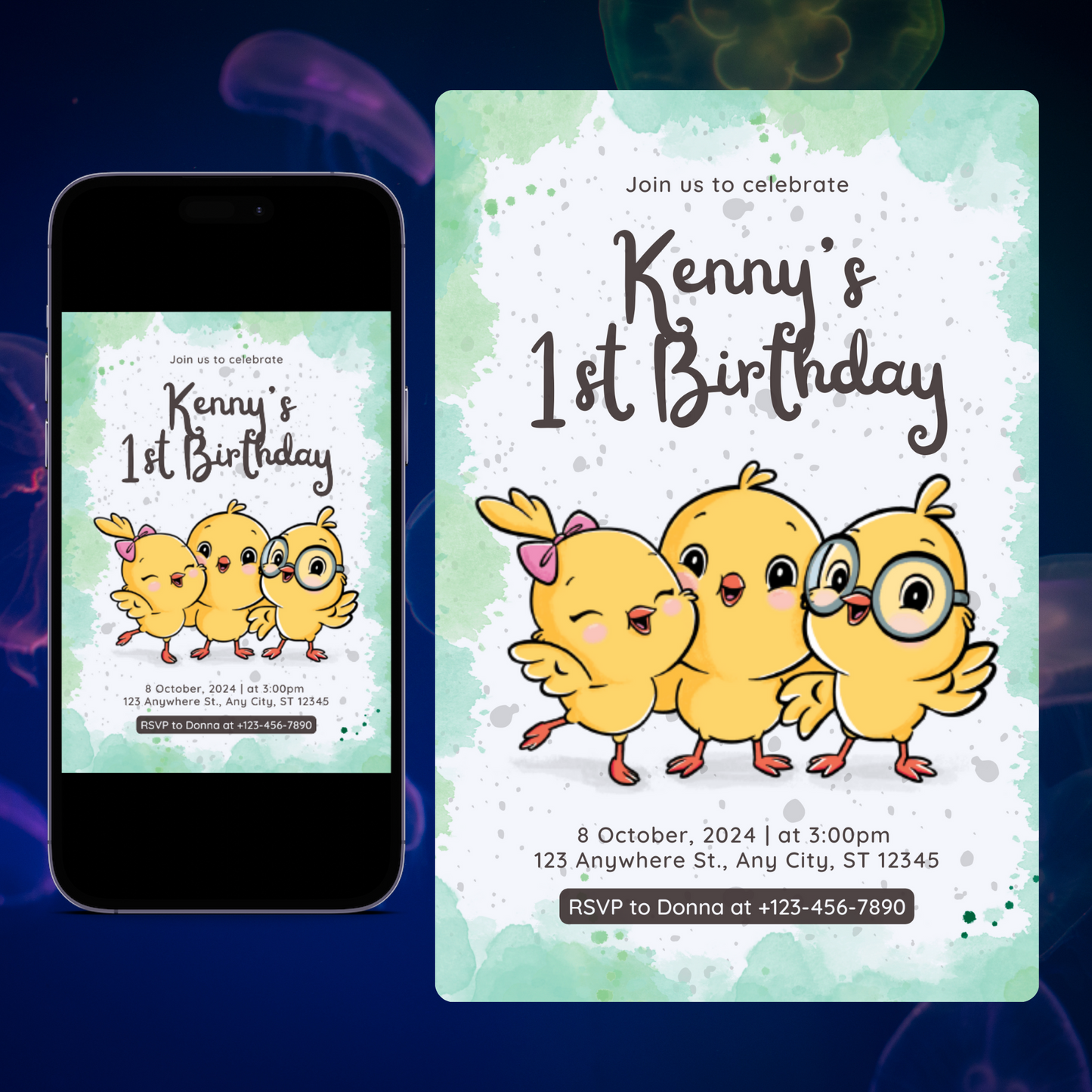 Canticos Birthday Party Invitation Template