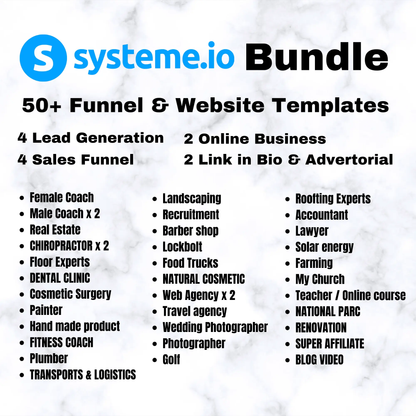 50+ Systeme.io Funnel and Website Templates CreativeRino