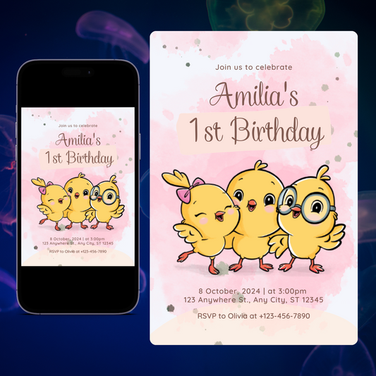 Canticos Birthday Party Invitation Template