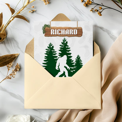 Bigfoot Birthday Invitation Template - CreativeRino