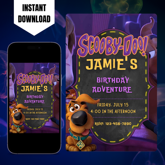 Scooby Doo Birthday Invitation Template