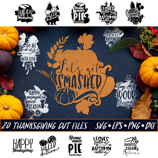 Fall Halloween Thanksgiving Svg Bundle