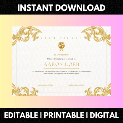 Certificate of Appreciation Template | Appreciation Certificate CreativeRino