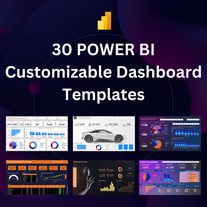 30 Power BI Dashboard Template Bundle - CreativeRino
