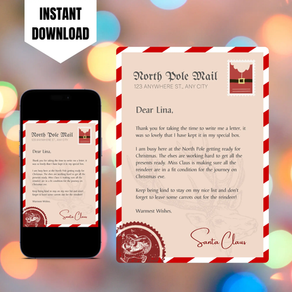 Letter from Santa Claus Christmas Template CreativeRino