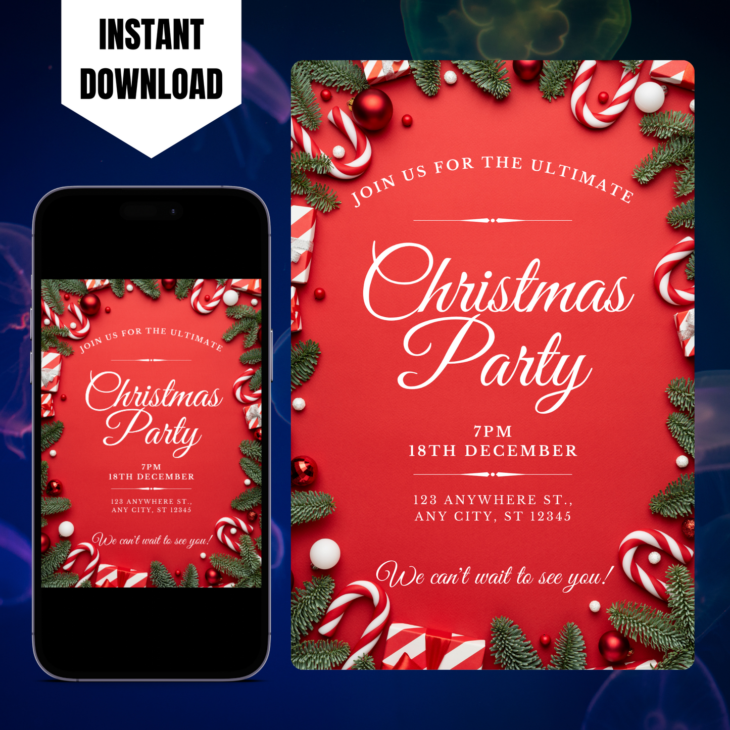 Christmas Party Invitation Template