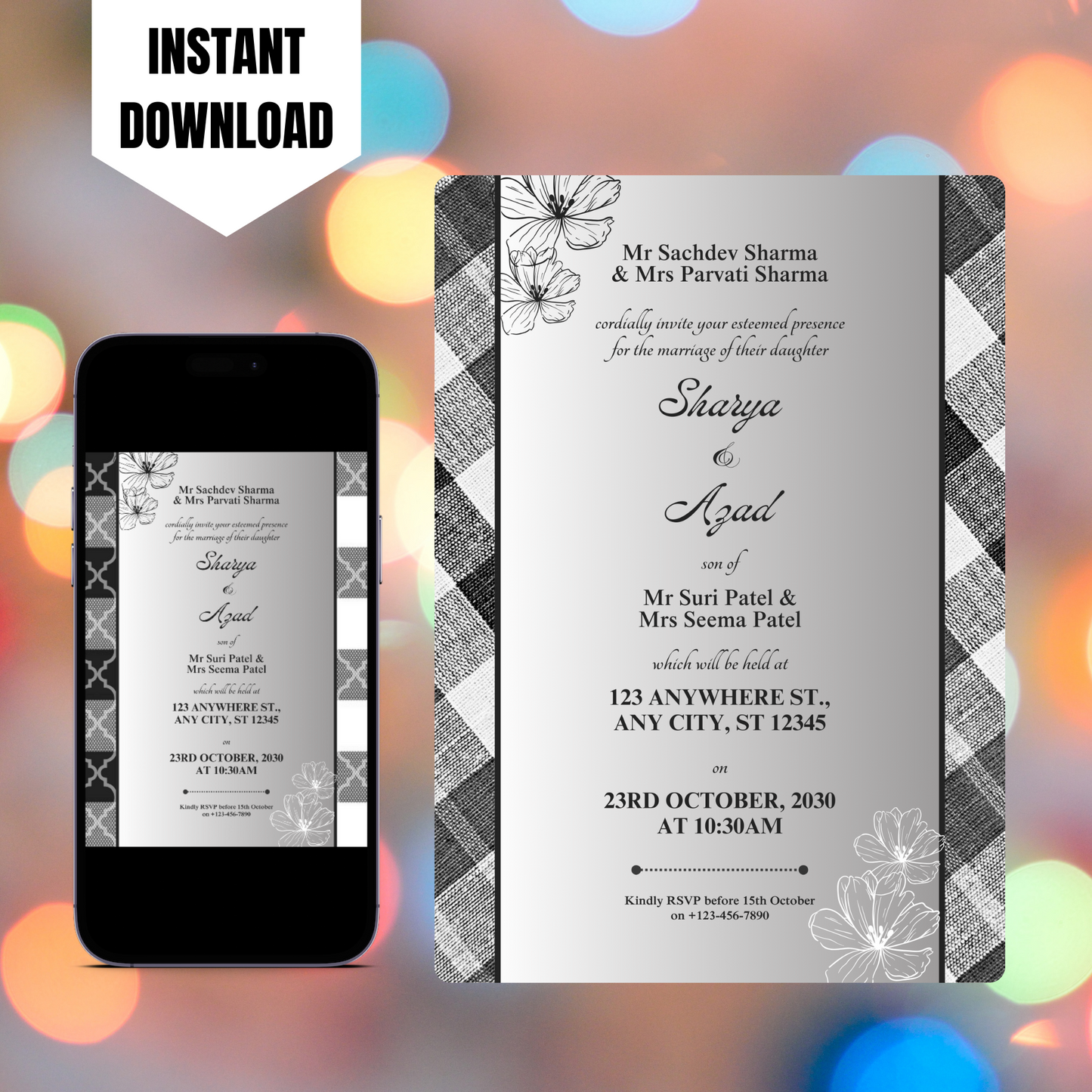 Mackenzie Wedding Invitation Template