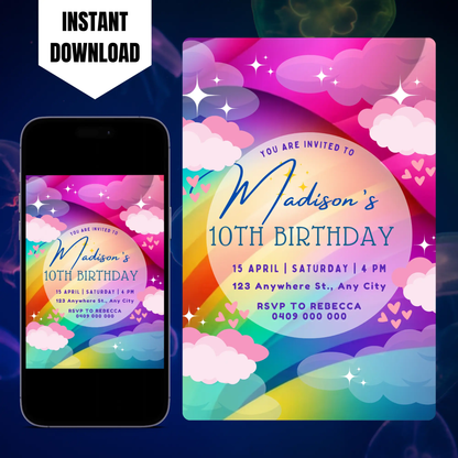 Tie Bye Birthday Invitation Template CreativeRino