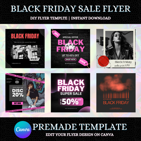 Black Friday Sale Flyer Template | Social Media Flyer