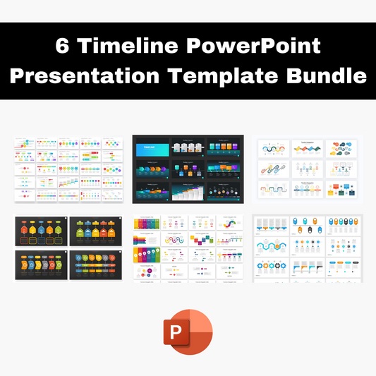 6 Timeline Powerpoint Presentation Template Bundle