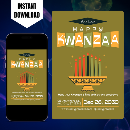 Happy Kwanzaa Invitation Template